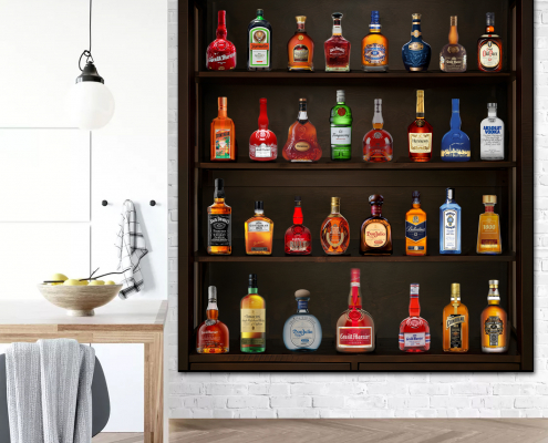 SHELF OF BRANDIES 100x120cm