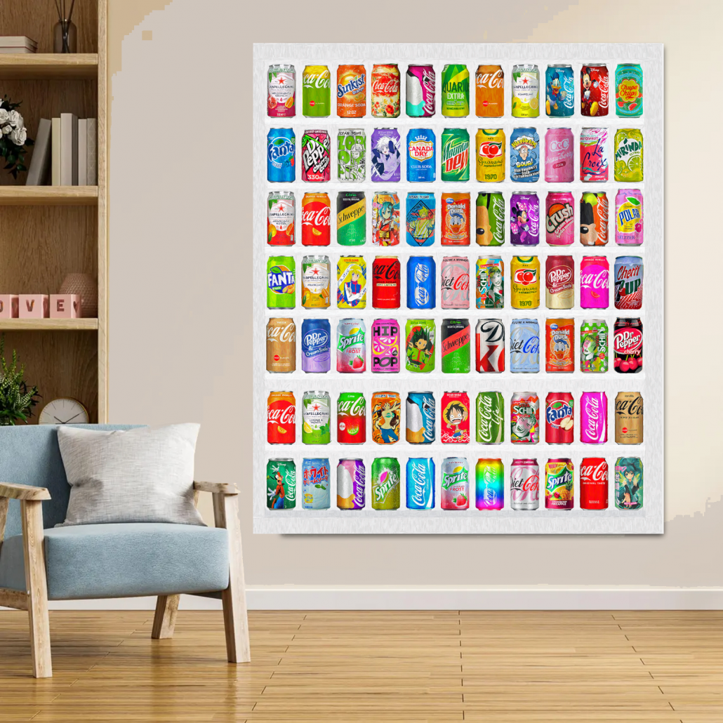 SODA CANS 100x120cm